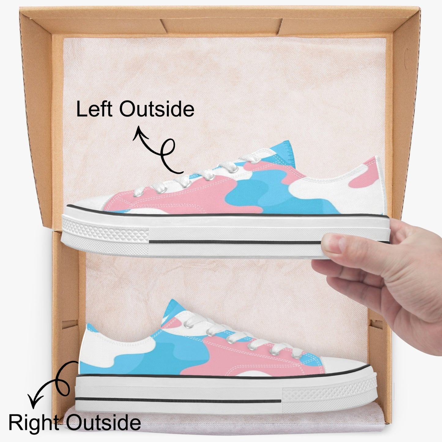 Camouflage Low Top Canvas Sneakers