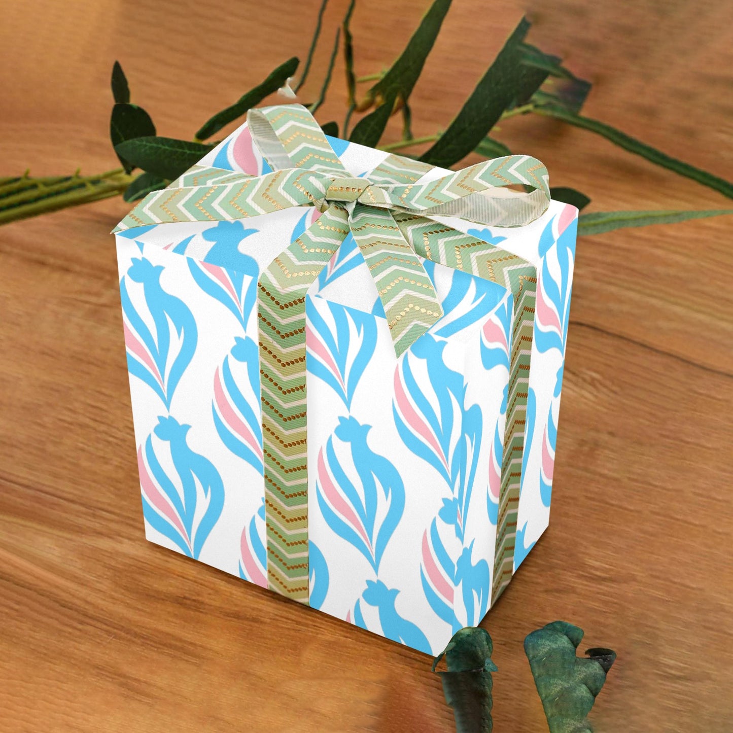 Coated Gift Wrapping Paper 58"x 22"(1 Roll)(Made in Queens)