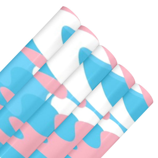 Gift Wrapping Paper-Coated Paper 58"x 22"(5 Rolls)