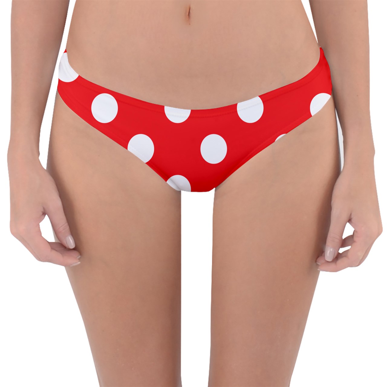 Teen - Plus Size Red Polka Dot Reversible Hipster Twerking Tuck