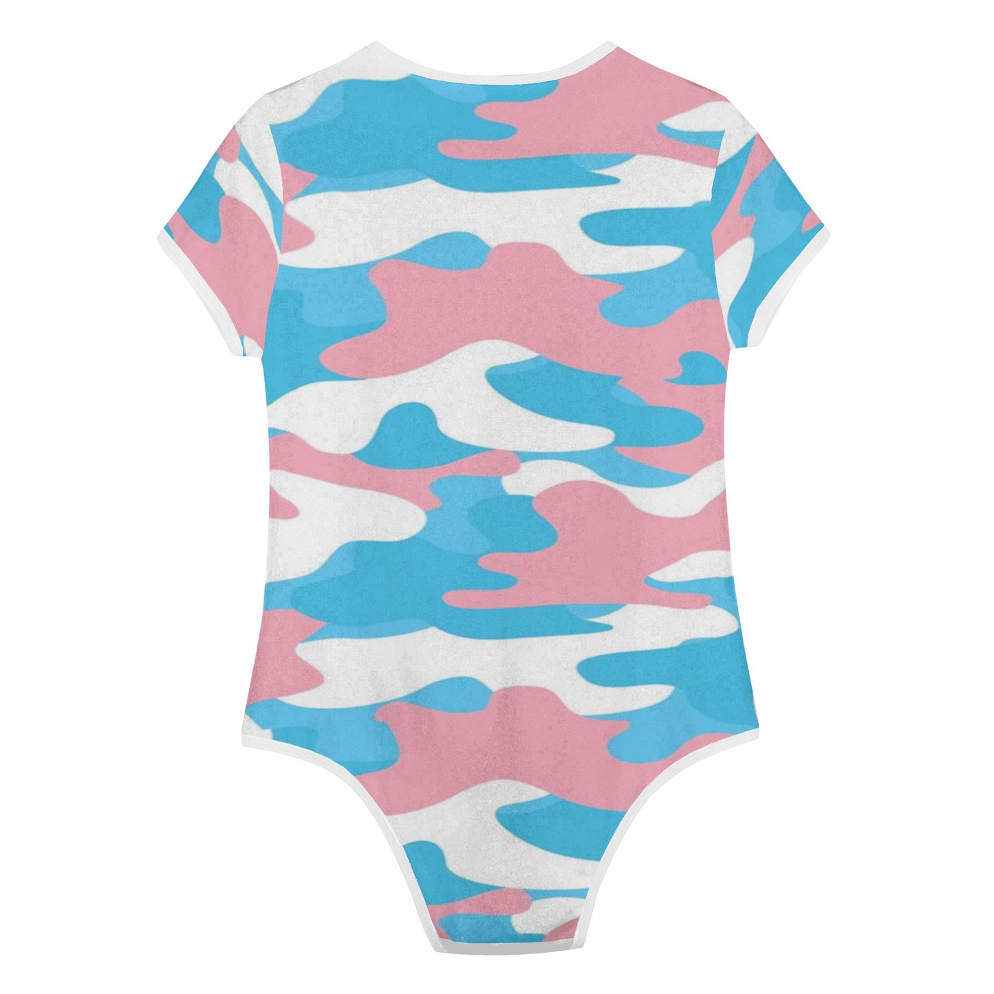 Teen Blue Pink White Pride Camouflage Soft T-Shirt Bodysuit