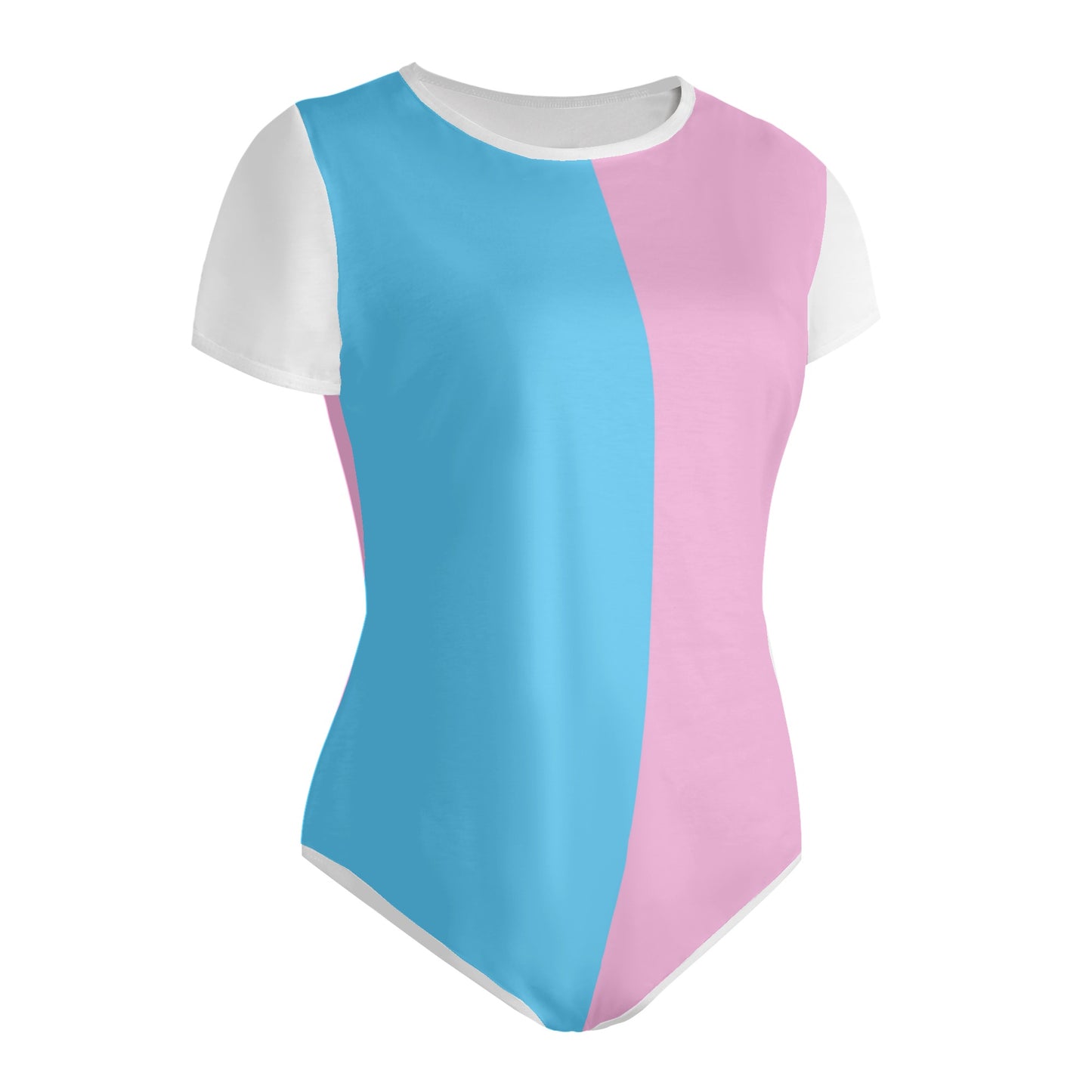Teen Blue Pink White Pride Soft T-Shirt Bodysuit