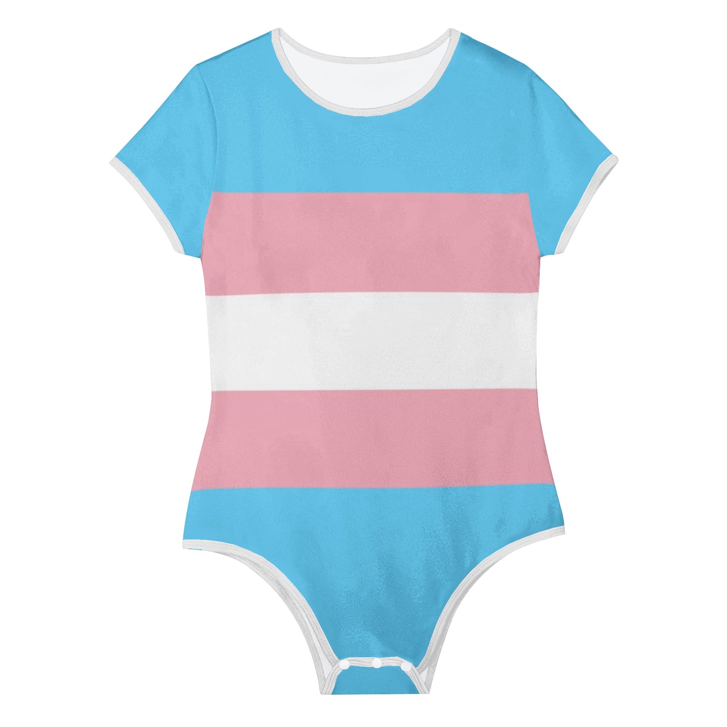 Teen Blue Pink White Pride Soft T-Shirt Bodysuit