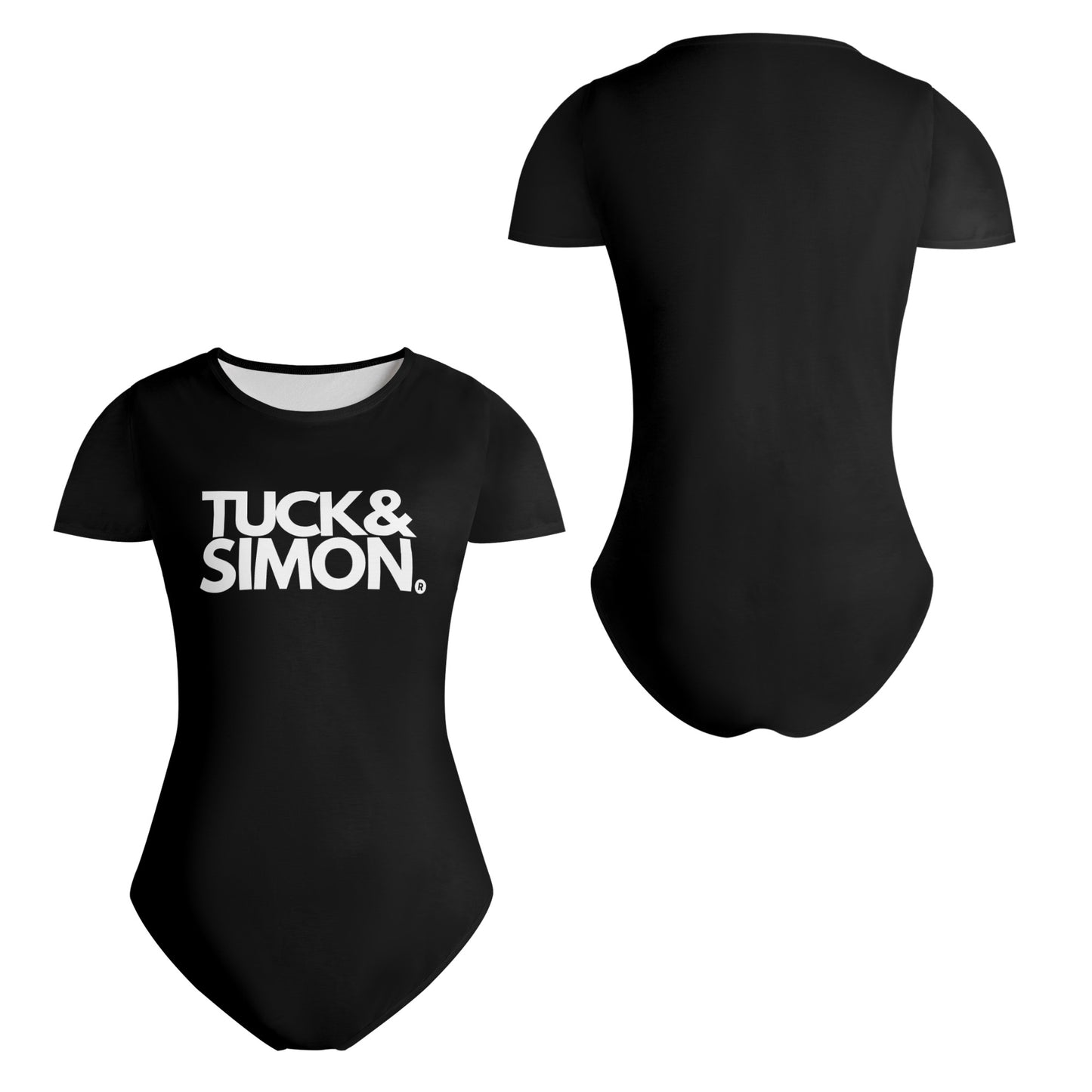 Teen Tuck&Simon Soft Black T-Shirt Bodysuit