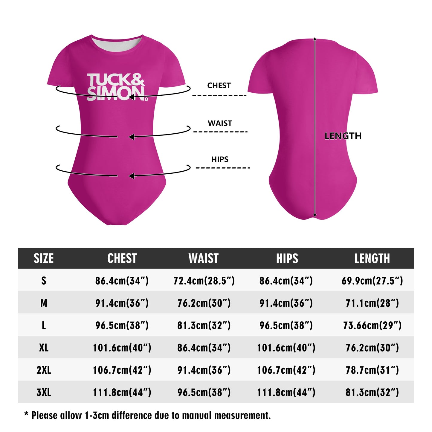 Teen Tuck&Simon Soft Fucshia T-Shirt Bodysuit