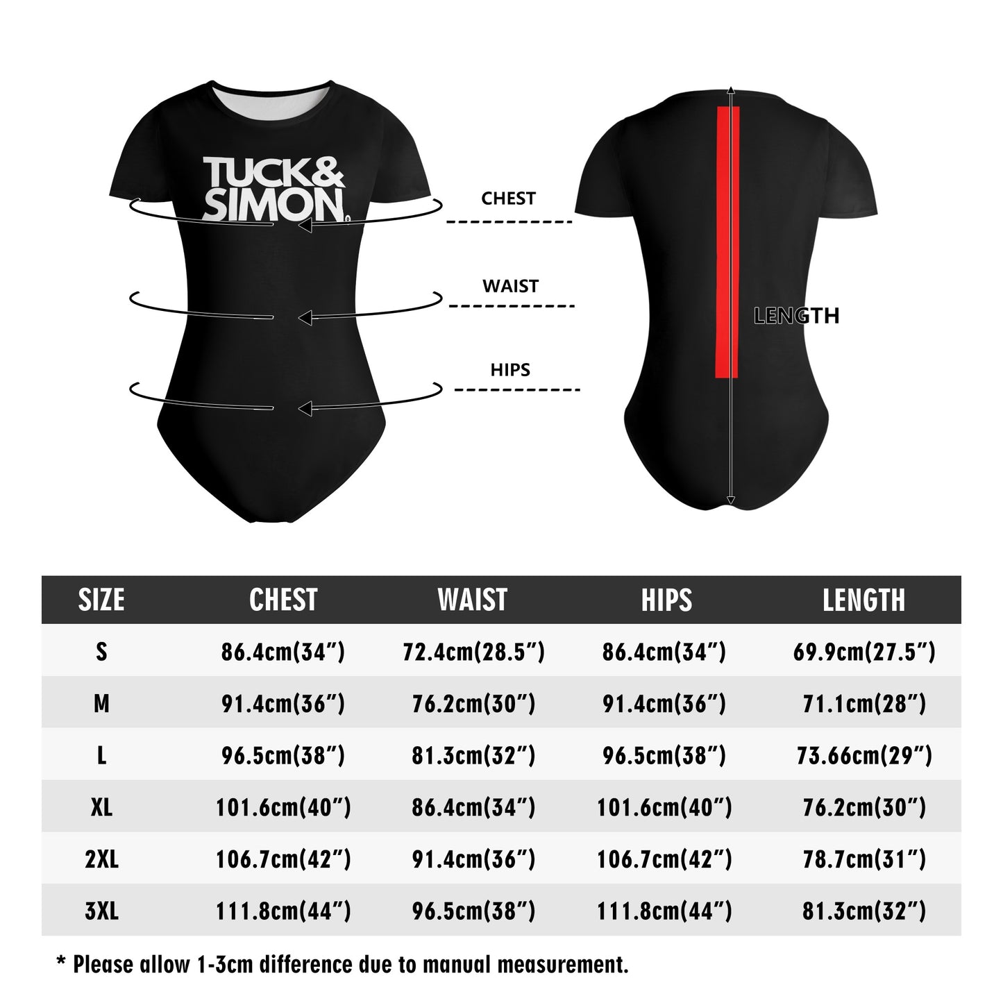Teen Tuck&Simon Distinction Soft Black T-Shirt Bodysuit