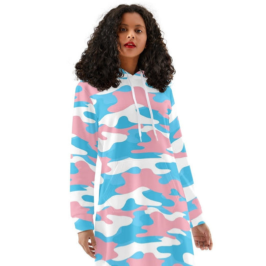 Teen - Plus Size Pride Camouflage Full-Length Hooded Dress