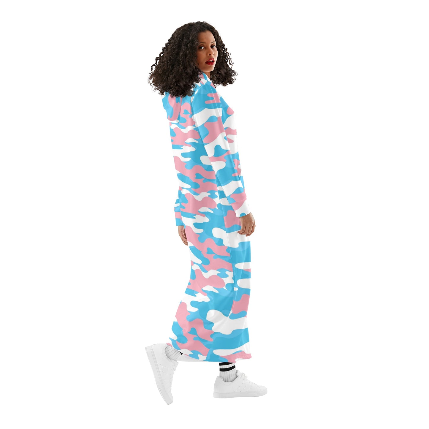 Teen - Plus Size Pride Camouflage Full-Length Hooded Dress