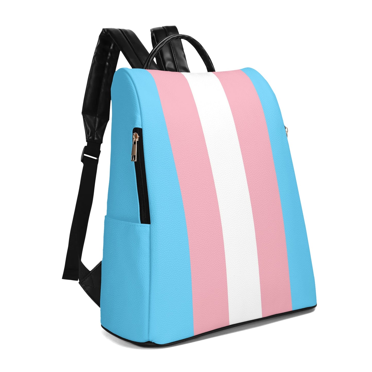 Blue Pink White Trans Pride Anti-Theft Backpack
