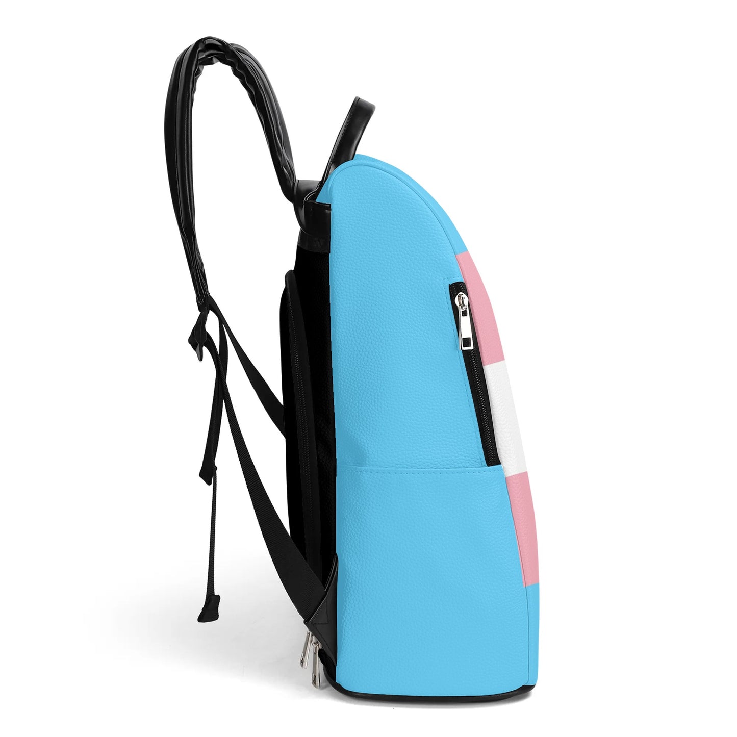 Tuck&Simon Blue Pink White Trans Pride Anti-Theft Backpack
