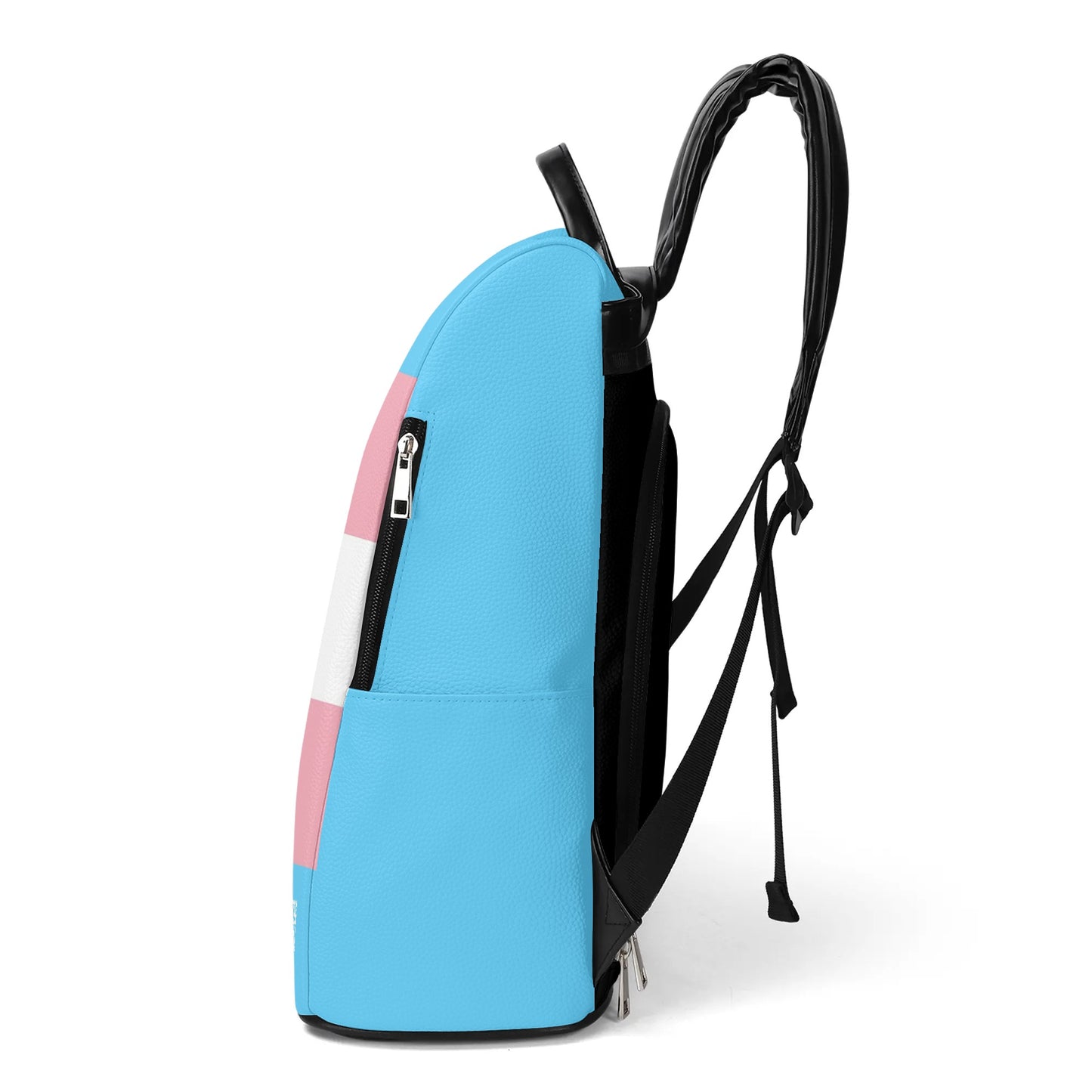 Tuck&Simon Blue Pink White Trans Pride Anti-Theft Backpack