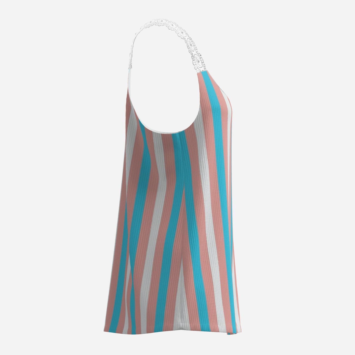Teen Lace Shoulder Strap Tank Top