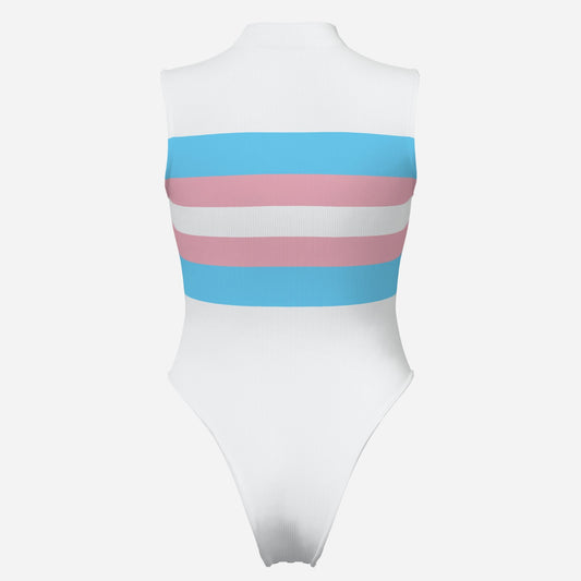 All-Over Print Women's One Piece Swimsuit Sleeveless-Milk Silk 180 GSM