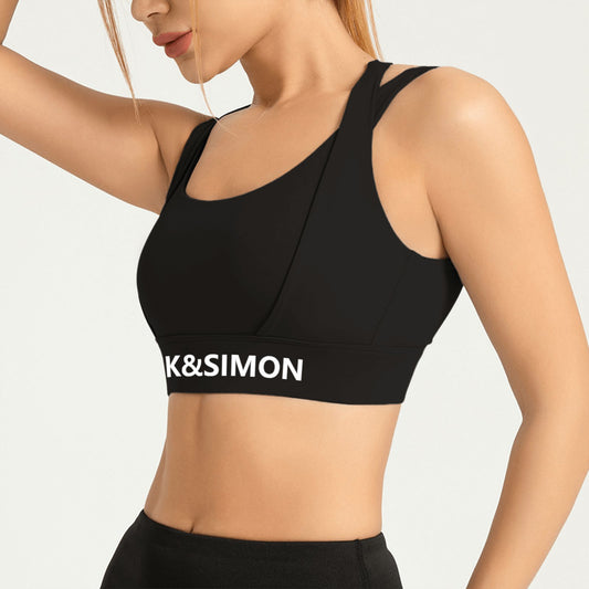 1 Side Design Print Women's Yoga Crop Tops