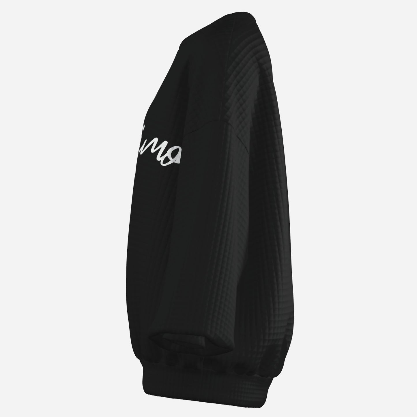 Tuck&Simon Signiture Black Drop Shoulder Sweater