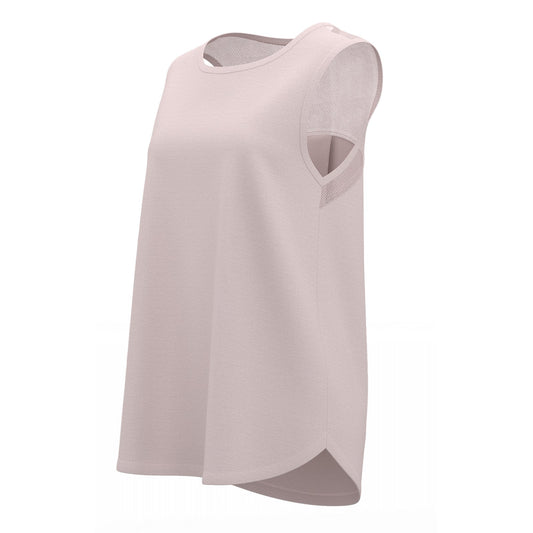 1 Side Design Print Women's Split Loose Yoga Tank Top