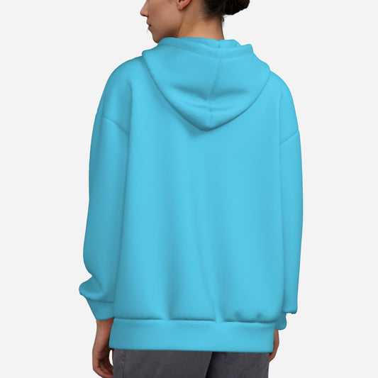 All-Over Print Women's Zipper Hoodie With Pocket-Air Layer 230 GSM