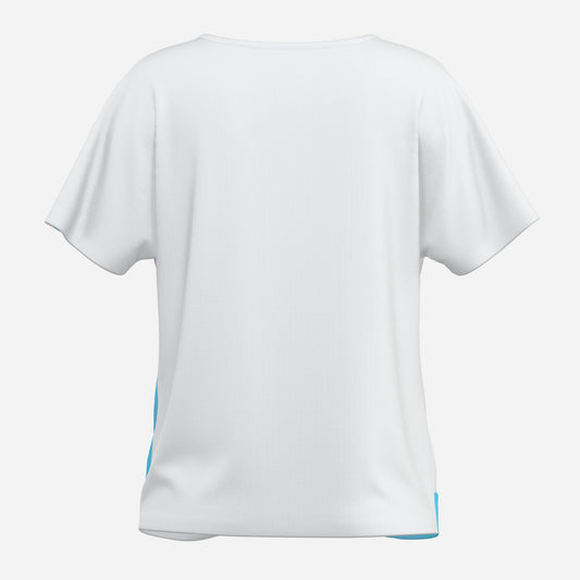 All-Over Print Women's Front Twist Drop Shoulder Short Sleeve-Imitation Cotton 170 GSM