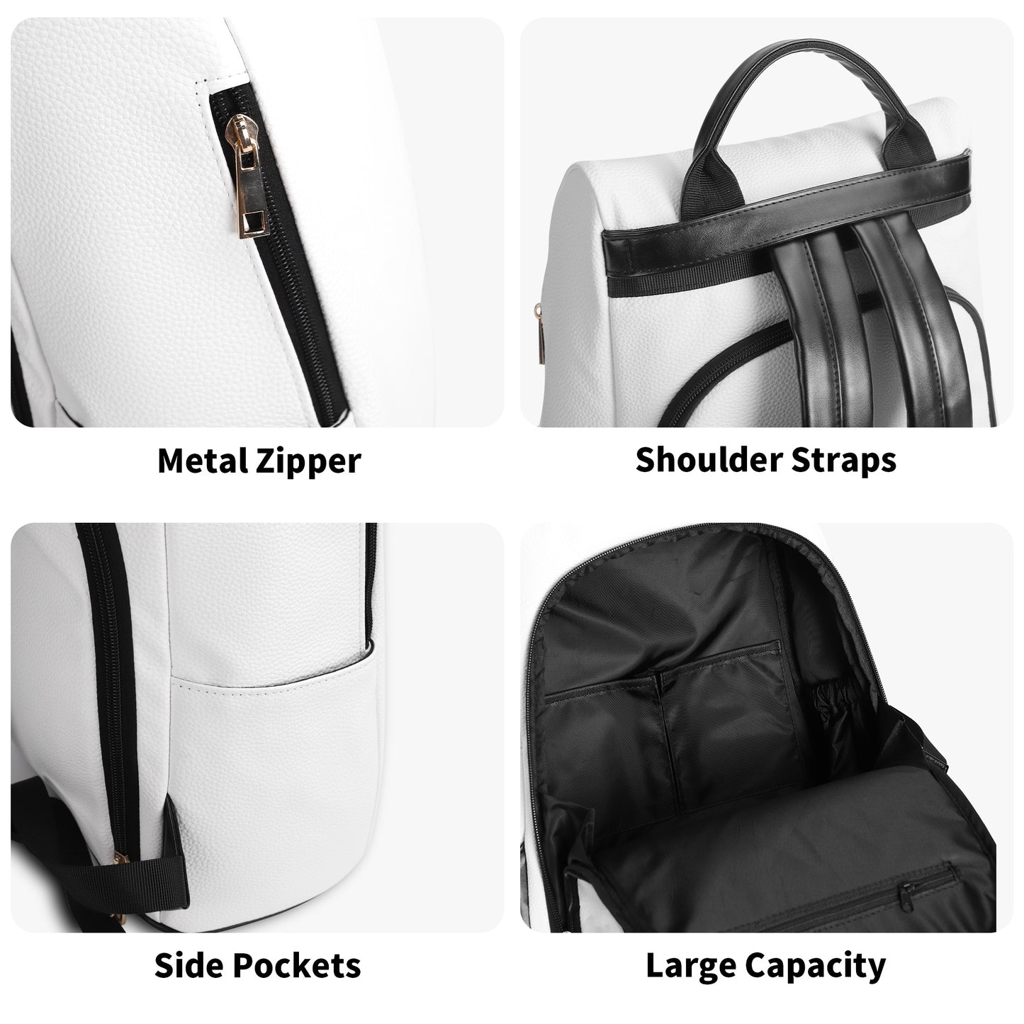 Blue Pink White Trans Pride Anti-Theft Backpack