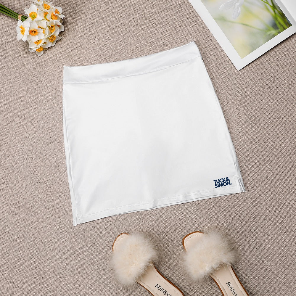 Teen - Plus Size Tuck&Simon White Gym Skorts