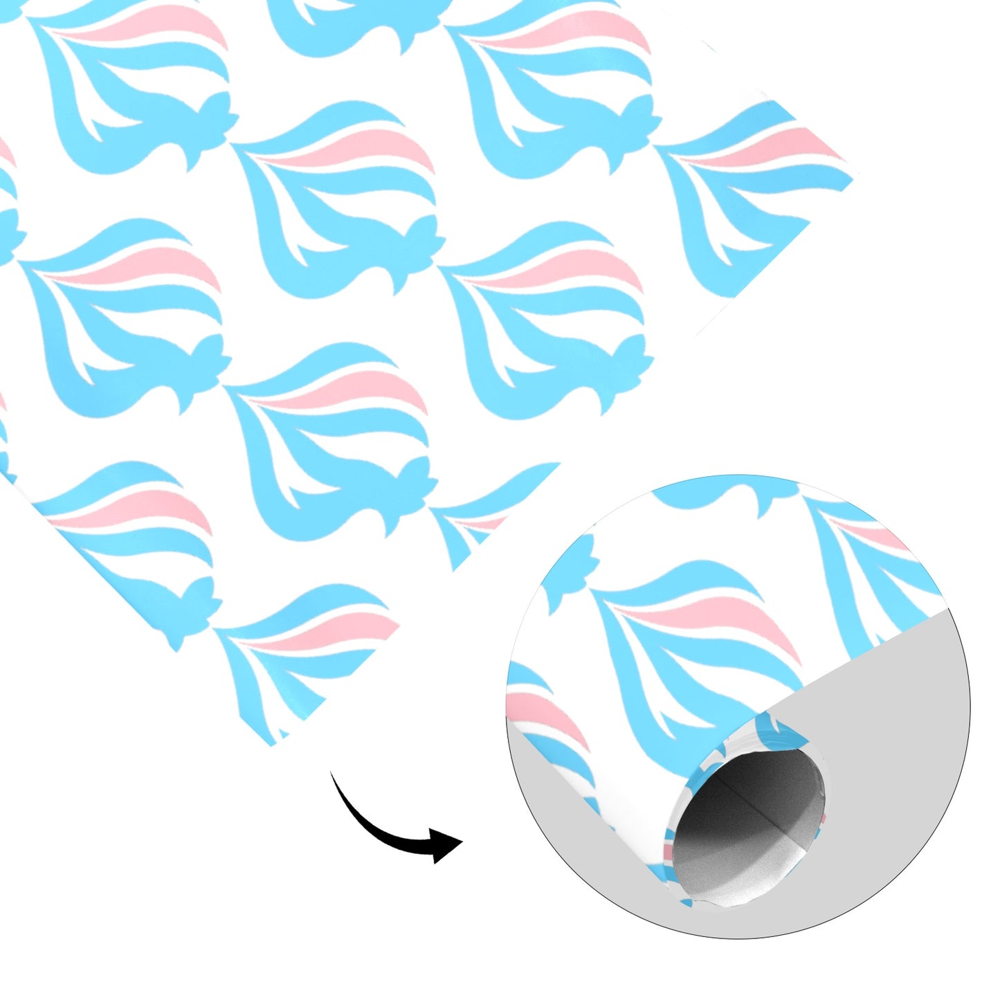 Coated Gift Wrapping Paper 58"x 22"(1 Roll)(Made in Queens)