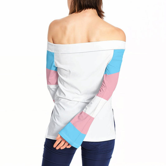 Off-Shoulder Long Sleeve Top