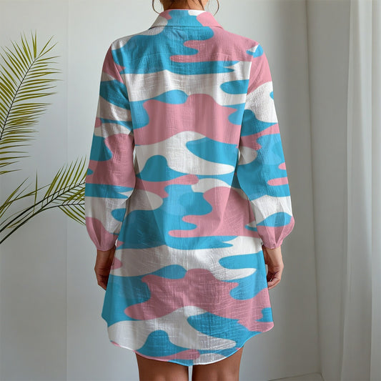Pride Long Sleeve Shirt Dress