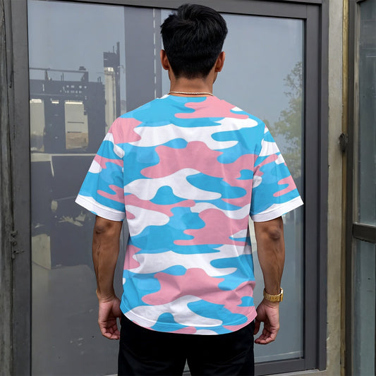 All-Over Print Unisex Drop-shoulder T-shirt|180GSM