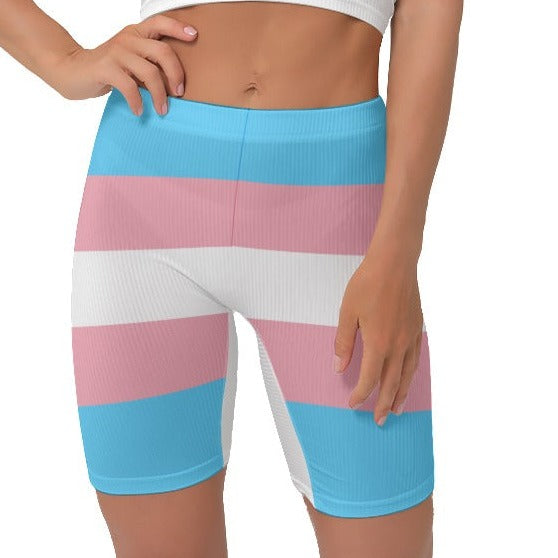 Blue Pink White Pride Stretchy Lady Boxers