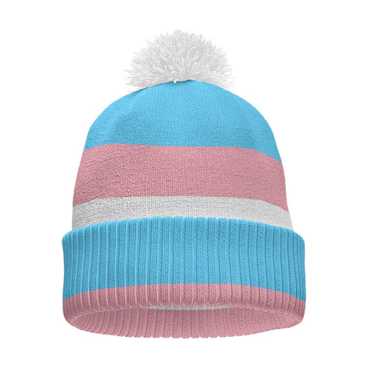 Pride Knitted Pom-Pom Hat