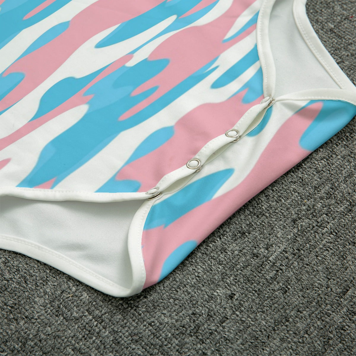 Plus Size Blue Pink White Pride Soft T-Shirt Bodysuit