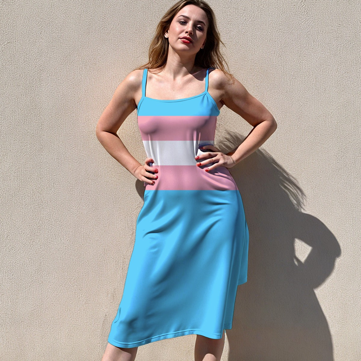S-5XL Pride Sleeveless Suspender Dress