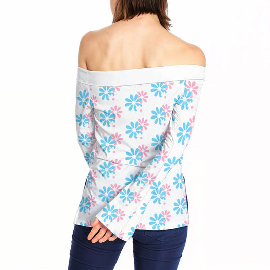 Off-Shoulder Long Sleeve Top