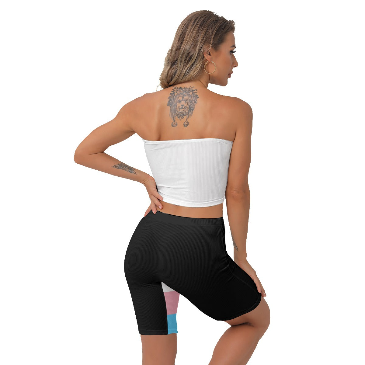 Blue Pink White Pride Stretchy Lady Boxers