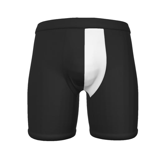 S - 5XL Black & White Long Boxer Briefs