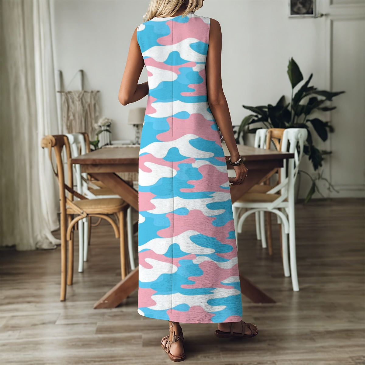 V-Neck Long Dress