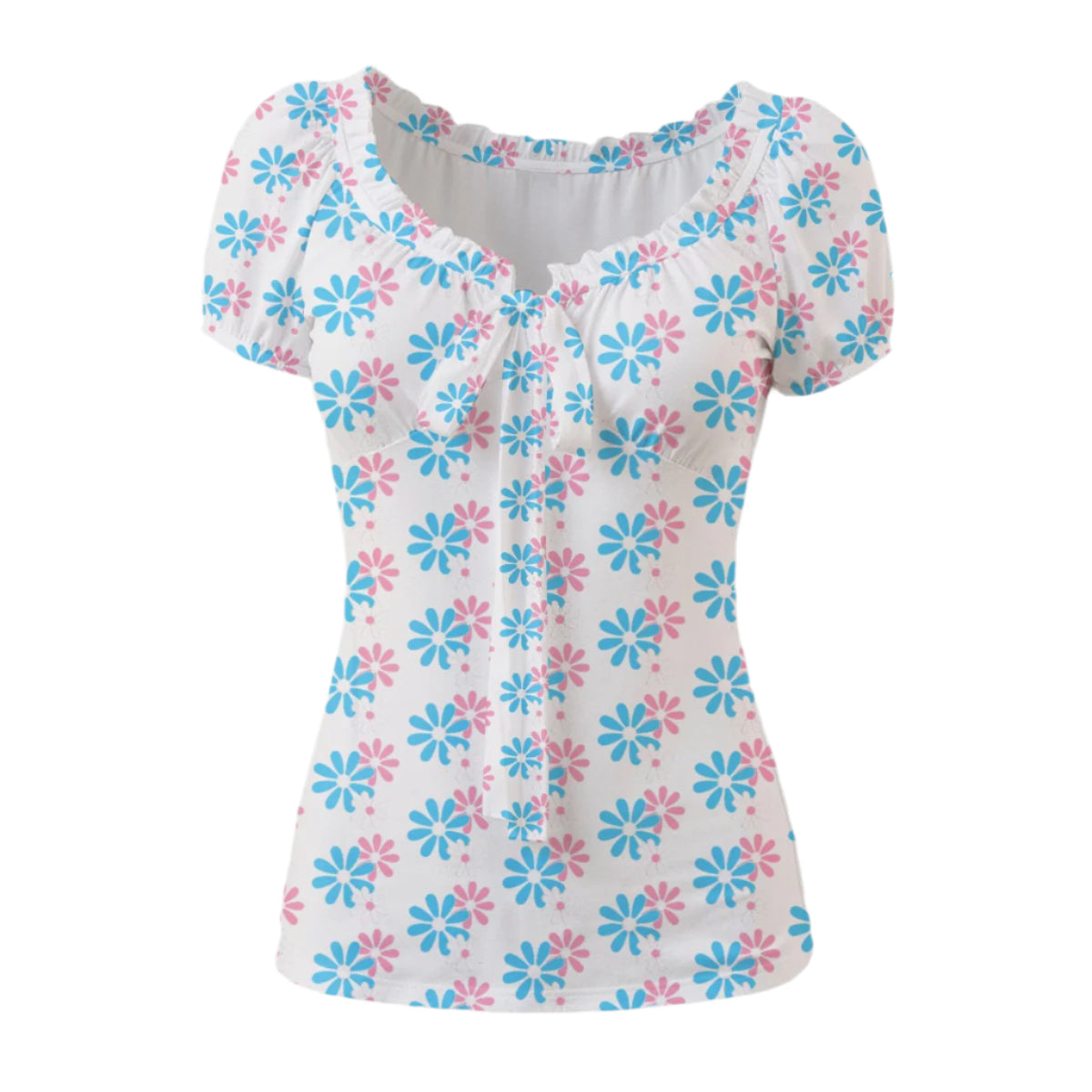 Puff Sleeve Pleated Shirt