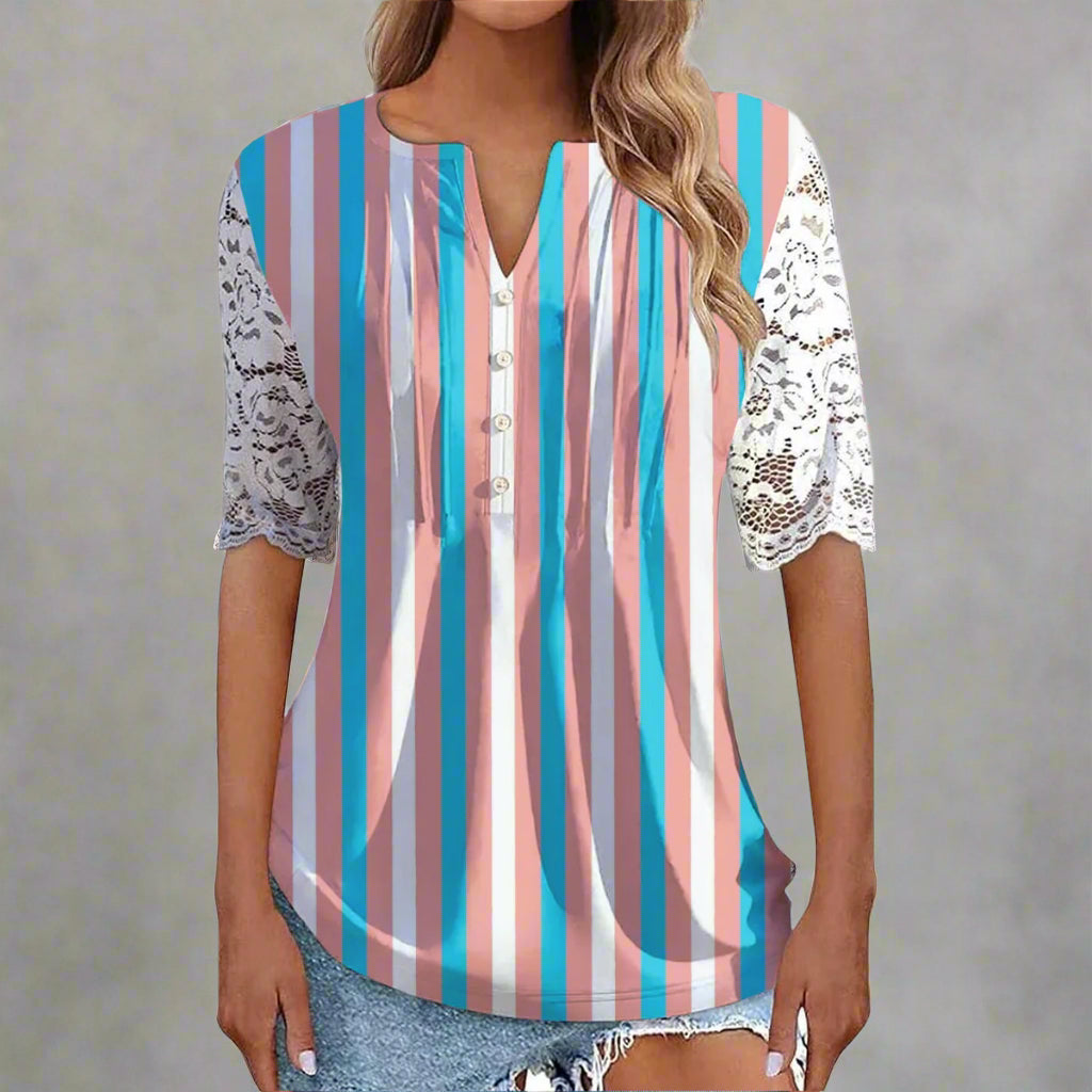 S - 5XL Pride Lace-Sleeved Loose Top