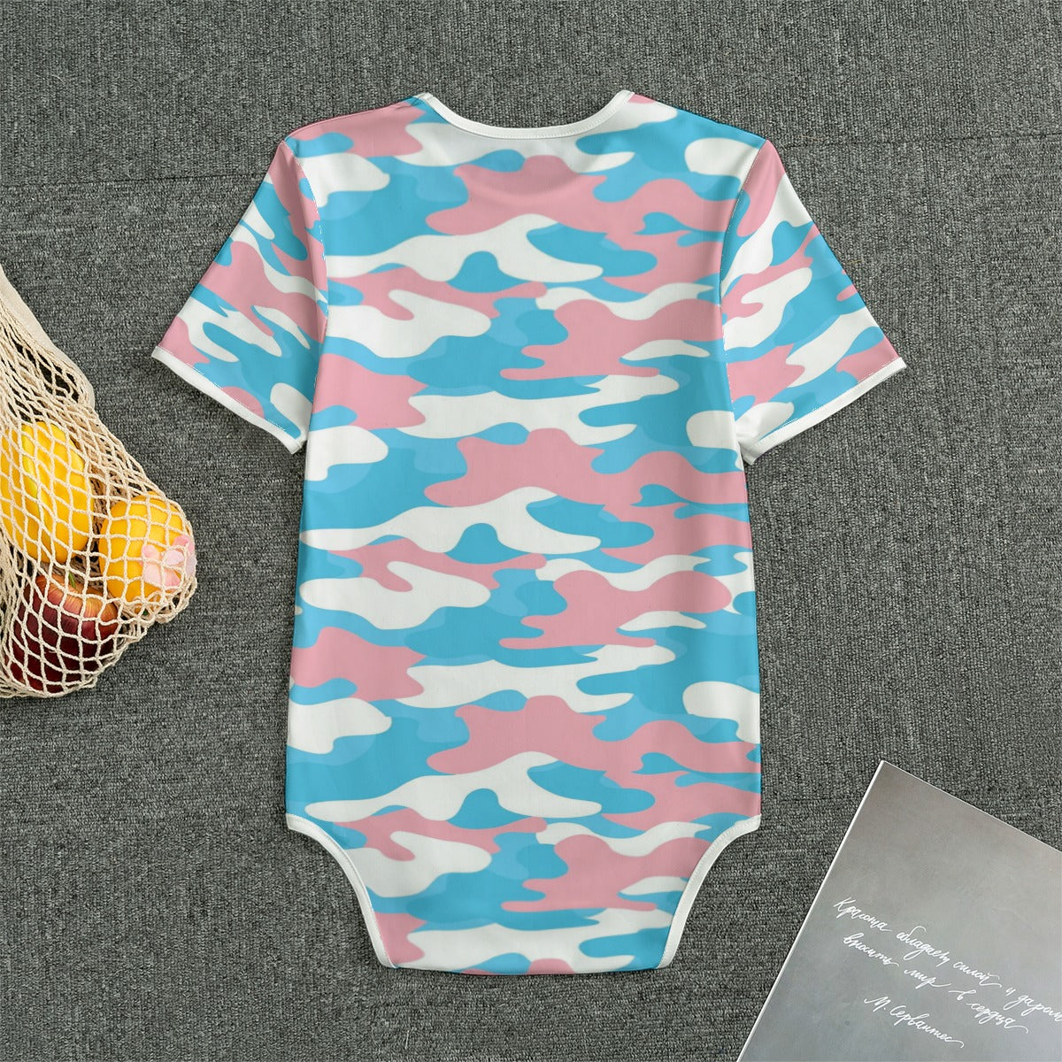Plus Size Blue Pink White Pride Soft T-Shirt Bodysuit