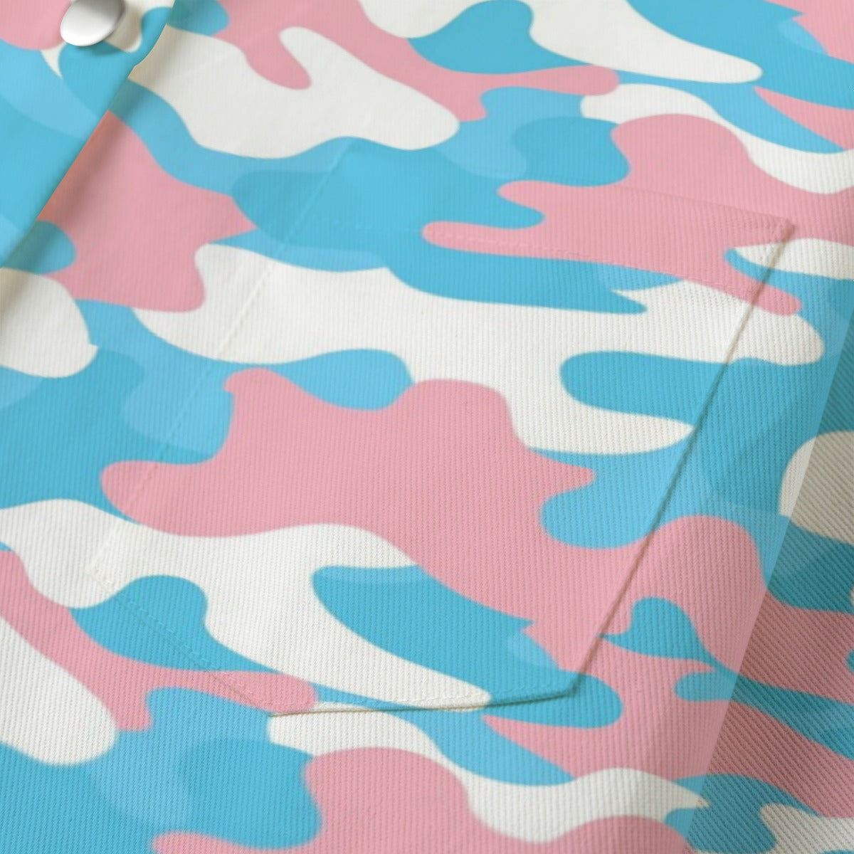 Teen Blue Pink White Pride Thin Cropped Jacket