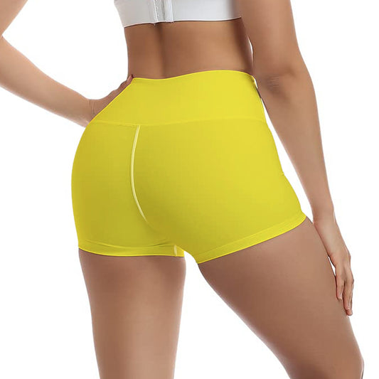XS -L Lemon Popsicle Ultra-Short Yoga Shorts