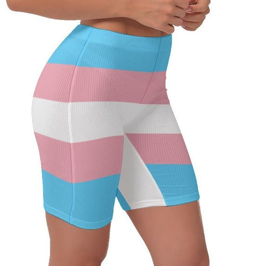 Blue Pink White Pride Stretchy Lady Boxers