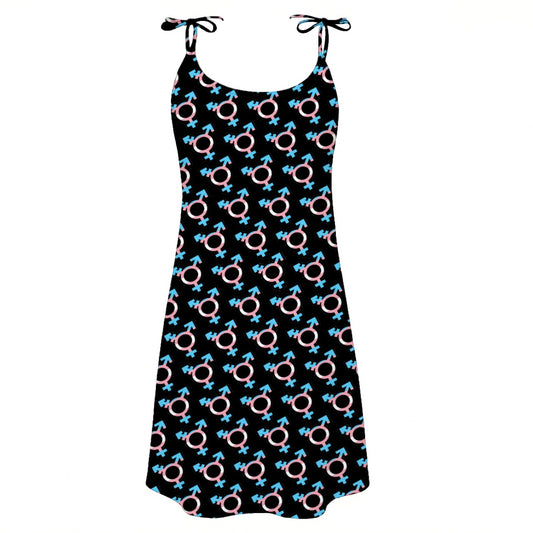 Pride Black Beach Tie-Dress