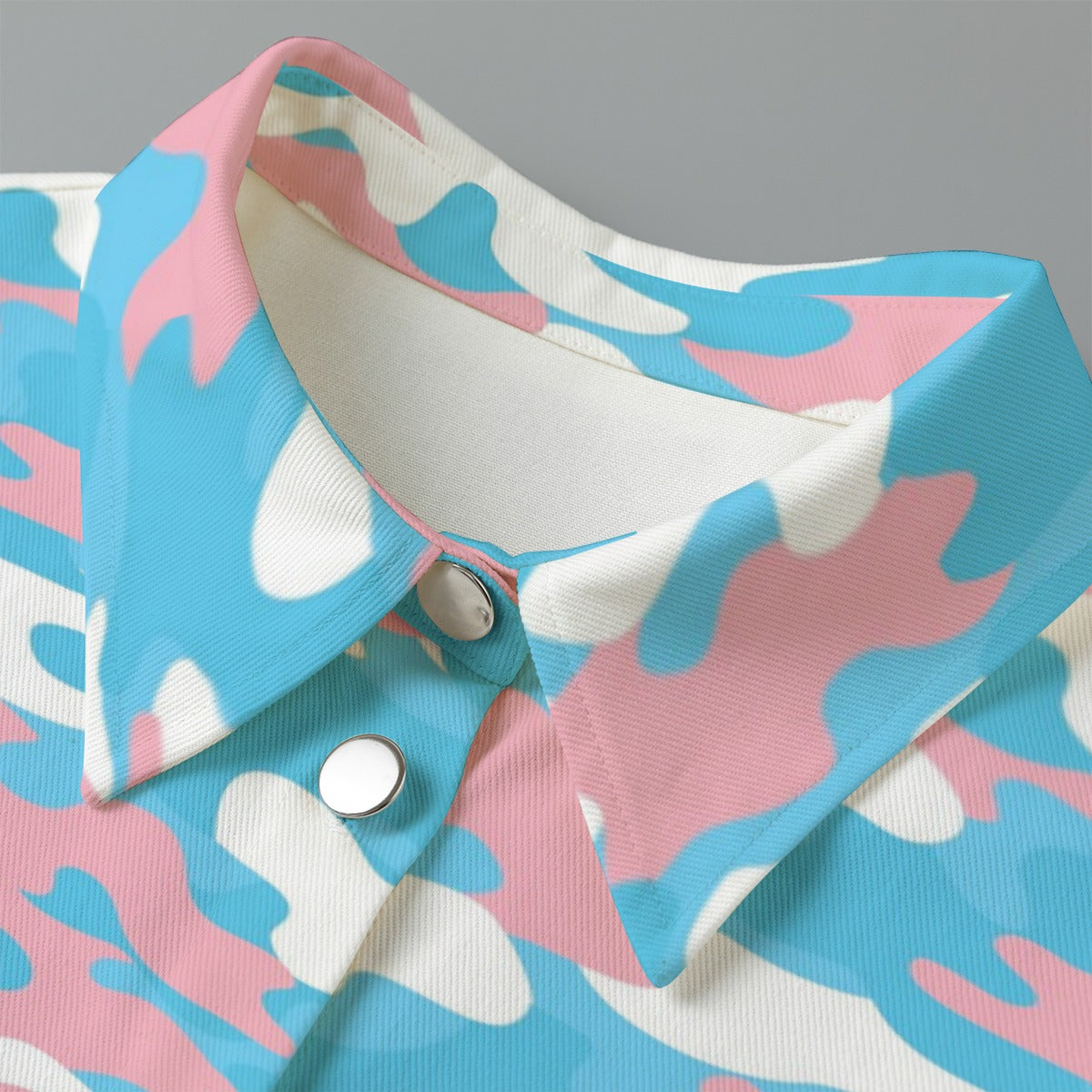 Teen Blue Pink White Pride Thin Cropped Jacket
