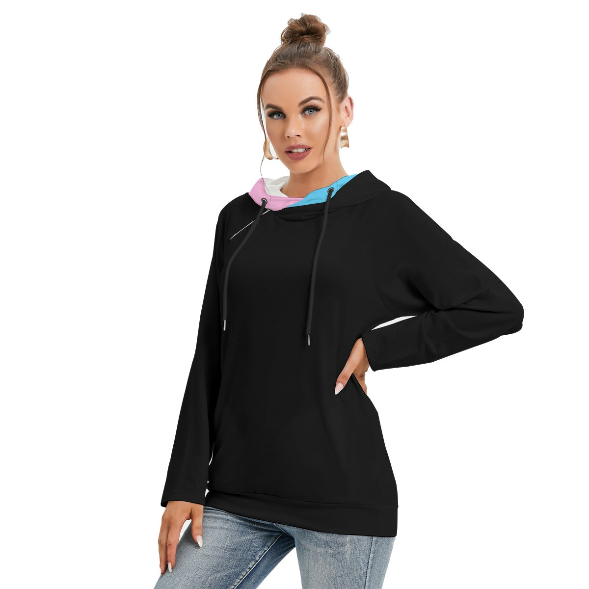 XS - 5XL Tuck&Simon Track&Field Double Hooded Black Hoodie