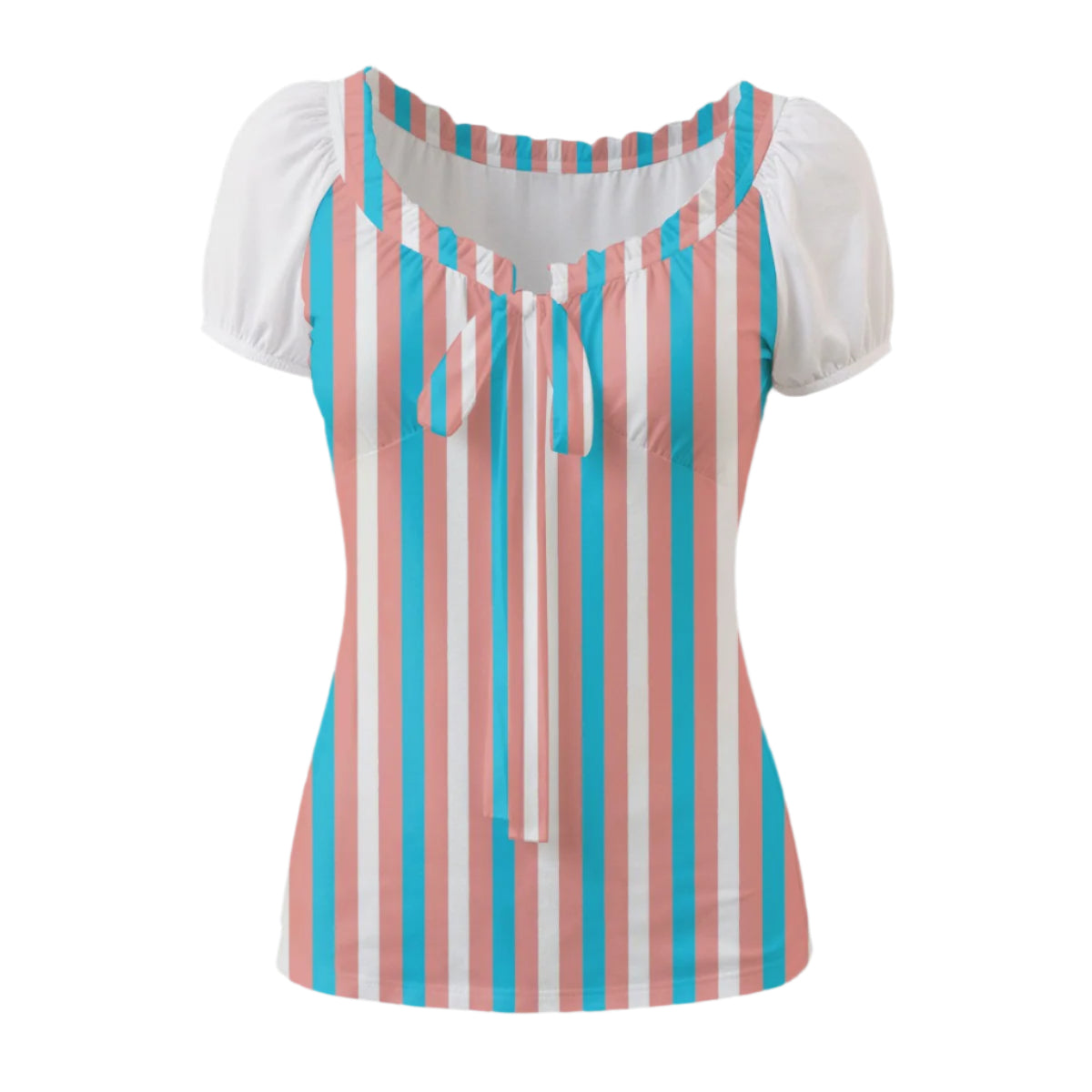 Puff Sleeve Pleated Shirt