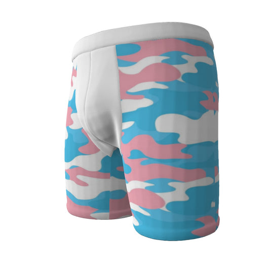 S - 5XL Blue Pink White Pride Camouflage Boyfriend Boxers