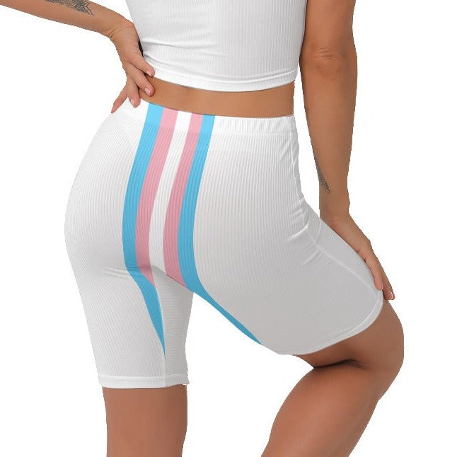 Blue Pink White Pride Stretchy Lady Boxers
