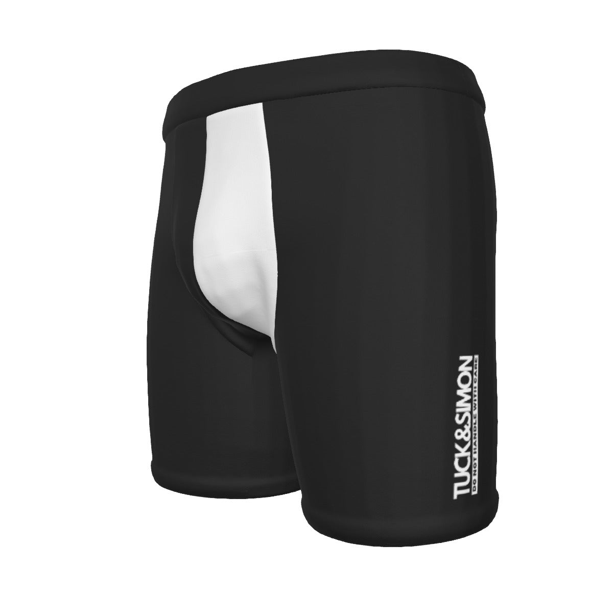 S - 5XL Black & White Long Boxer Briefs