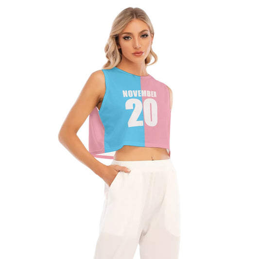 NOV 20th 'TRANS DAY of REMEMBRANCE' Sleeveless Cropped Top